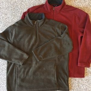2 Men’s Fleece Jackets. Like new. XL size